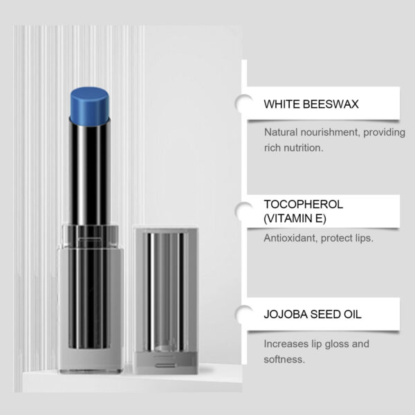 Midnight Blue Color Changing Lipstick with Vitamin E - Image 5